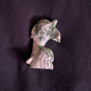 tree agate dolphin carving 2 inches OFFERS WELCOME
